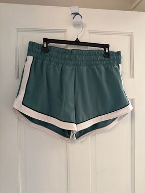 DSG Teal Athletic Shorts with White Trim